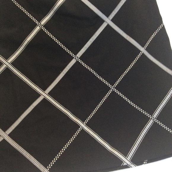 Talbots | Midi Skirt Petite Size 6 Stretch Checkered Diamond B12 - Picture 5 of 9